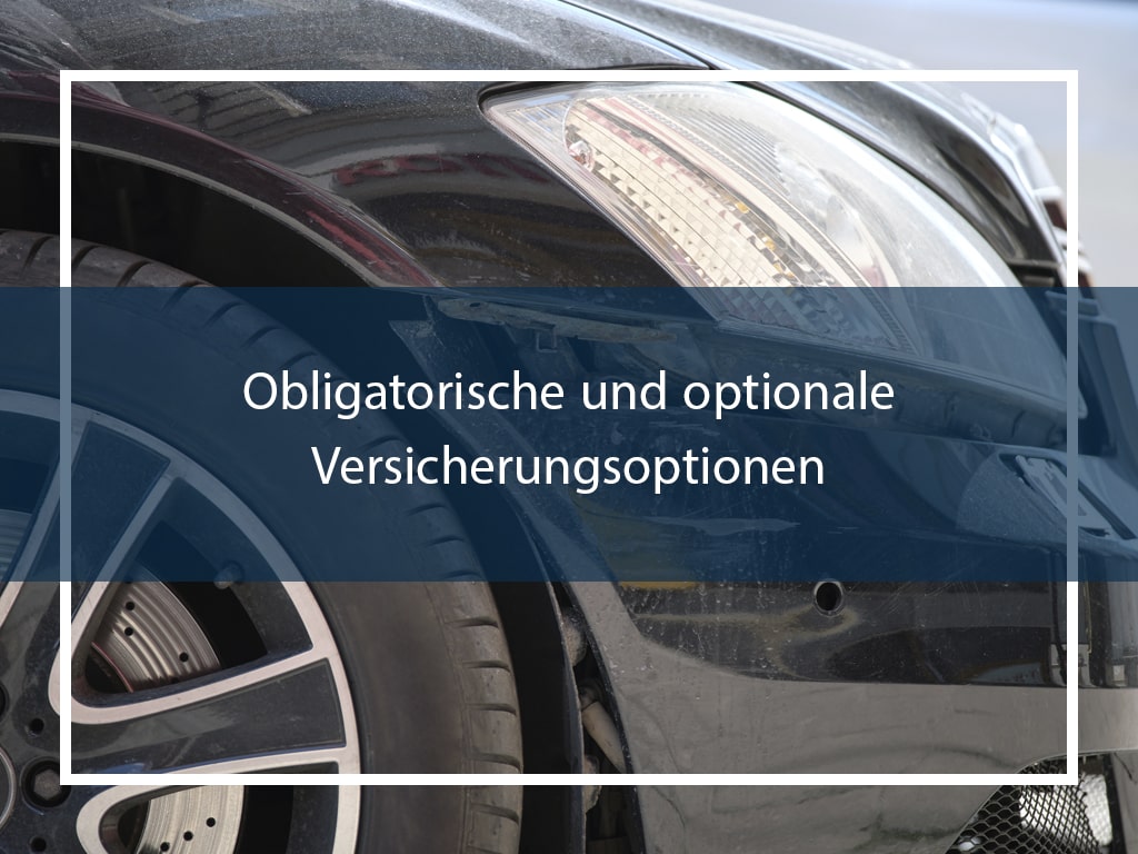 Pflicht - und optionale Versicherungsoptionen